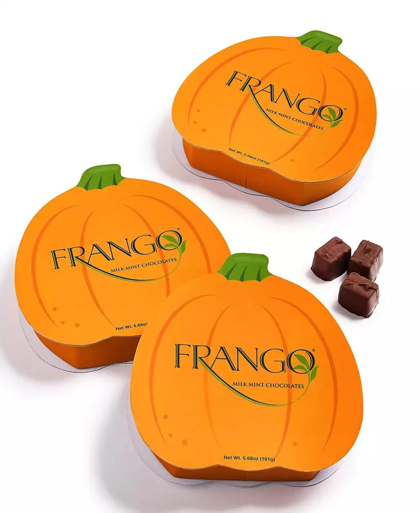 Frango Chocolates 3 Pack Milk Mint Chocolates in Pumpkin Box, Created for Macy's 1