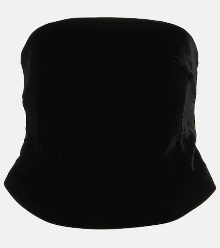 WARDROBE.NYC Velvet tube top 1