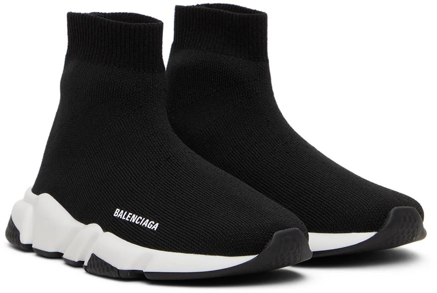 Balenciaga Kids Black Speed Sneakers 4