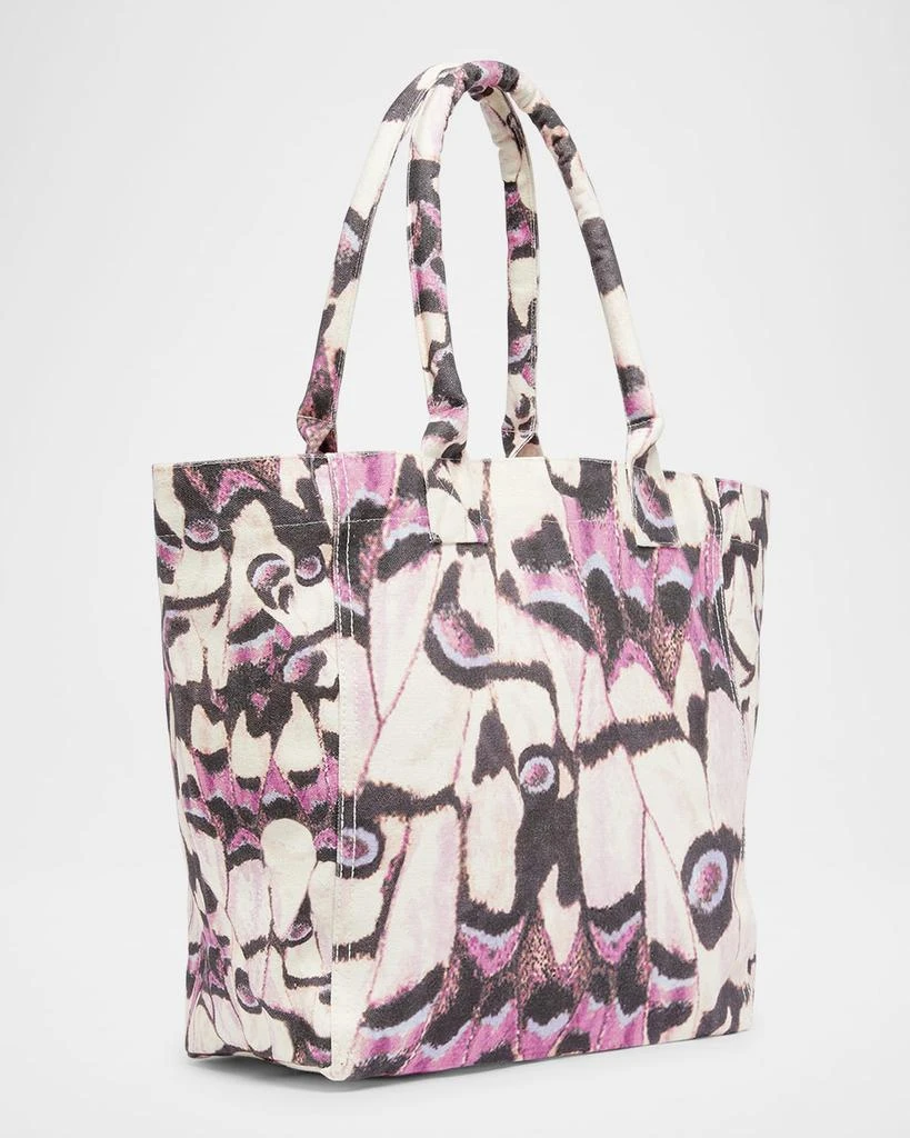 Isabel Marant Yenky Small Butterfly-Print Canvas Tote Bag 3