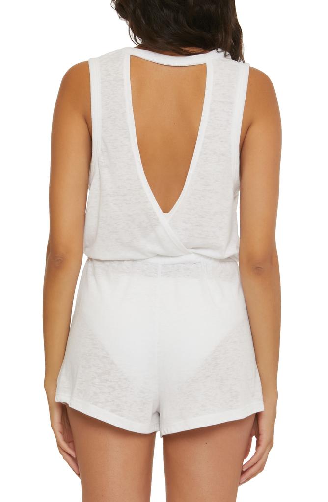 Becca Beach Date Open Back Cover-Up Romper