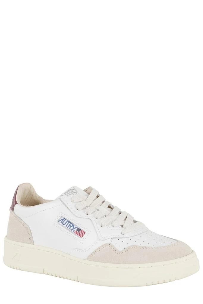Autry Medalist Low Sneakers With Suede Inserts And Signature Logo 2
