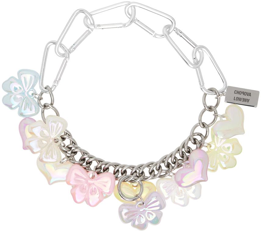 Chopova Lowena Silver Pastel Lover Necklace