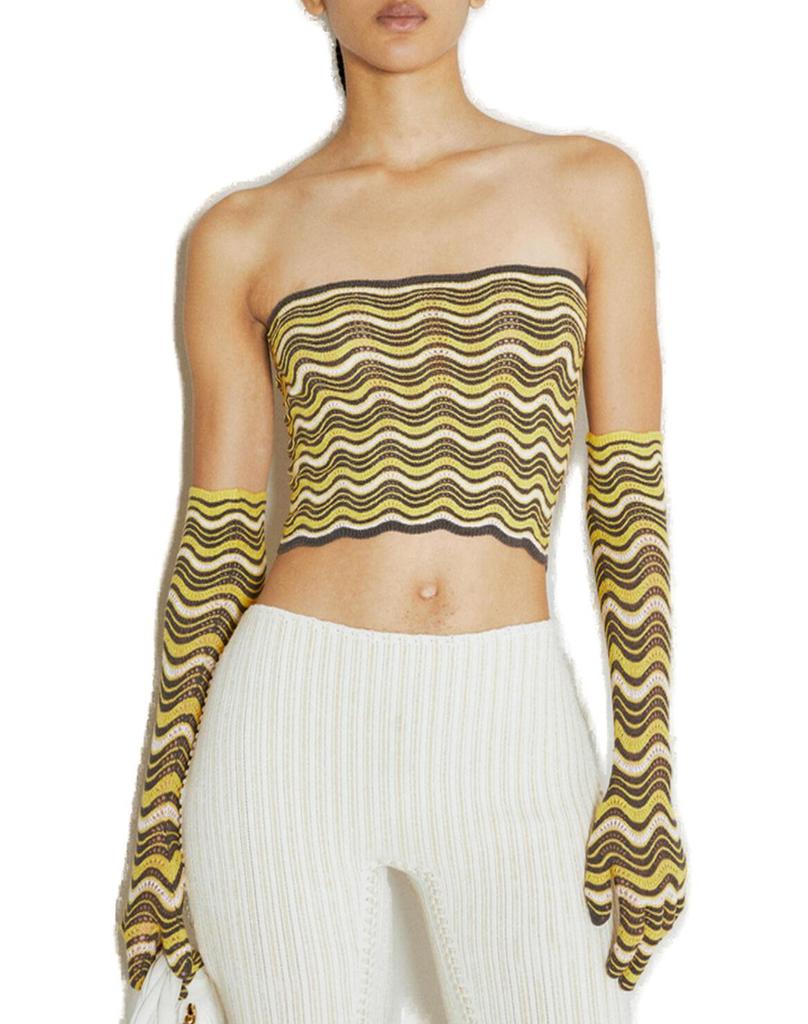 Isa Boulder Isa Boulder Pattern Ribbed Bandeau Top