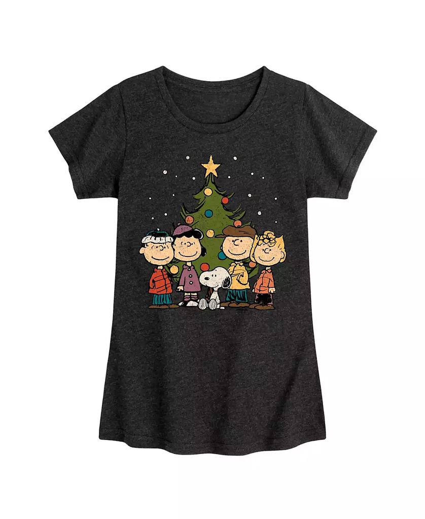 Peanuts Big Girls Snoopy Holidays Graphic Short Sleeve Tee