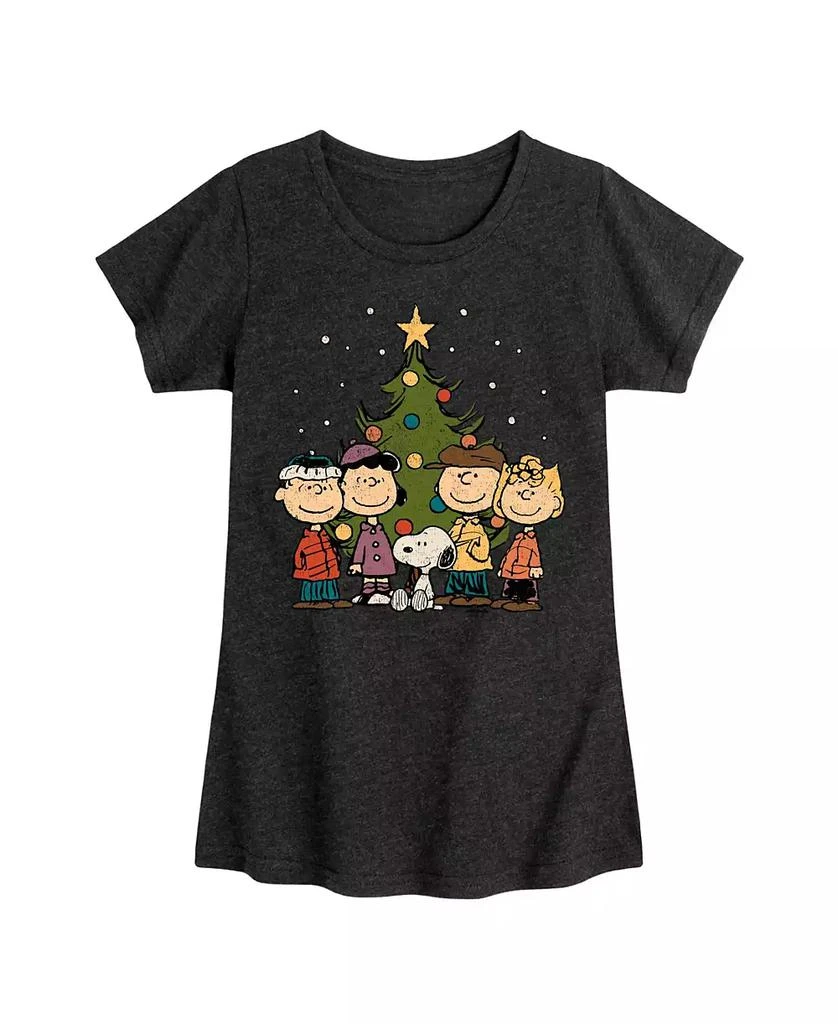 Peanuts Big Girls Snoopy Holidays Graphic Short Sleeve Tee 1