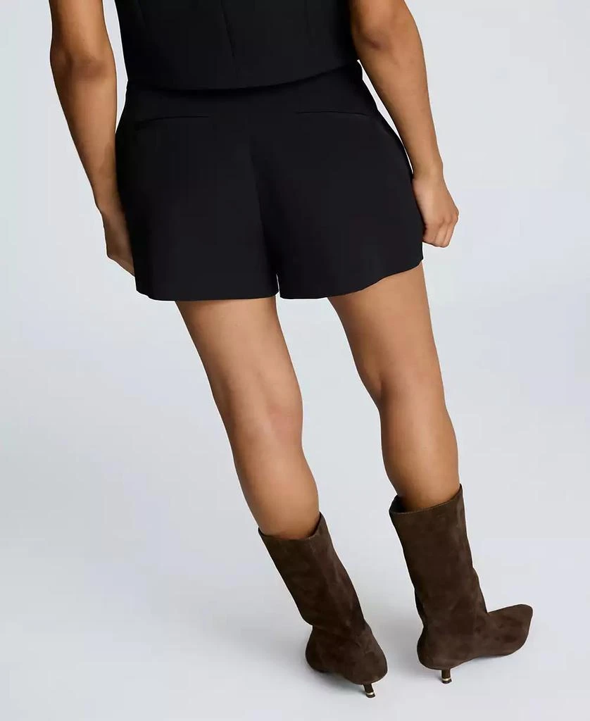 Kenneth Cole Women's Luxe Twill Fly Front Shorts 5