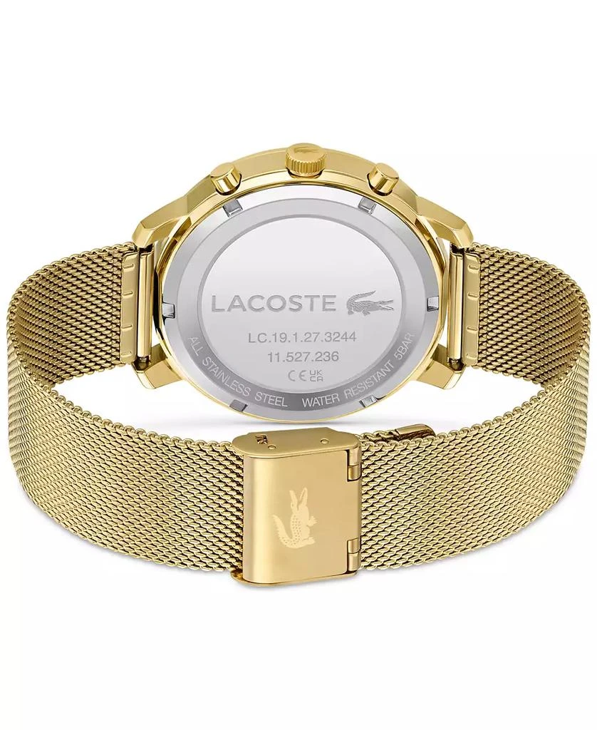 Lacoste Men's Replay Gold-Tone Mesh Bracelet Watch 44mm 3