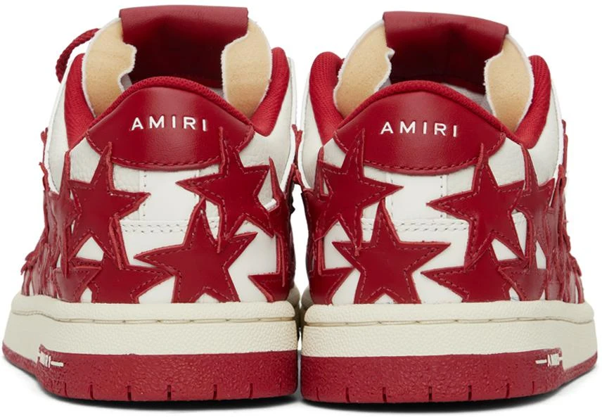 AMIRI Red & White Stars Low Sneakers 2