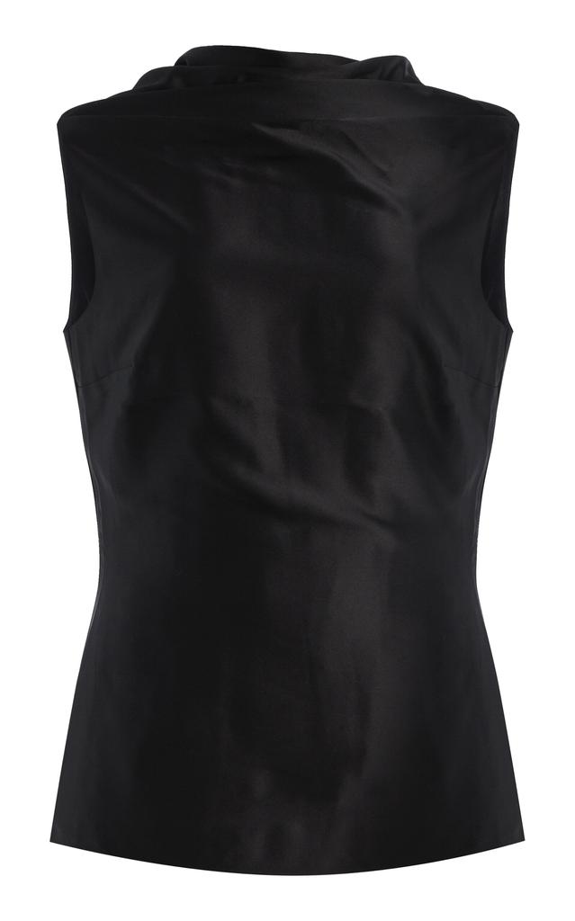 ROKSANDA ROKSANDA - Maris Silk-Satin Top - Black - UK 8 - Moda Operandi