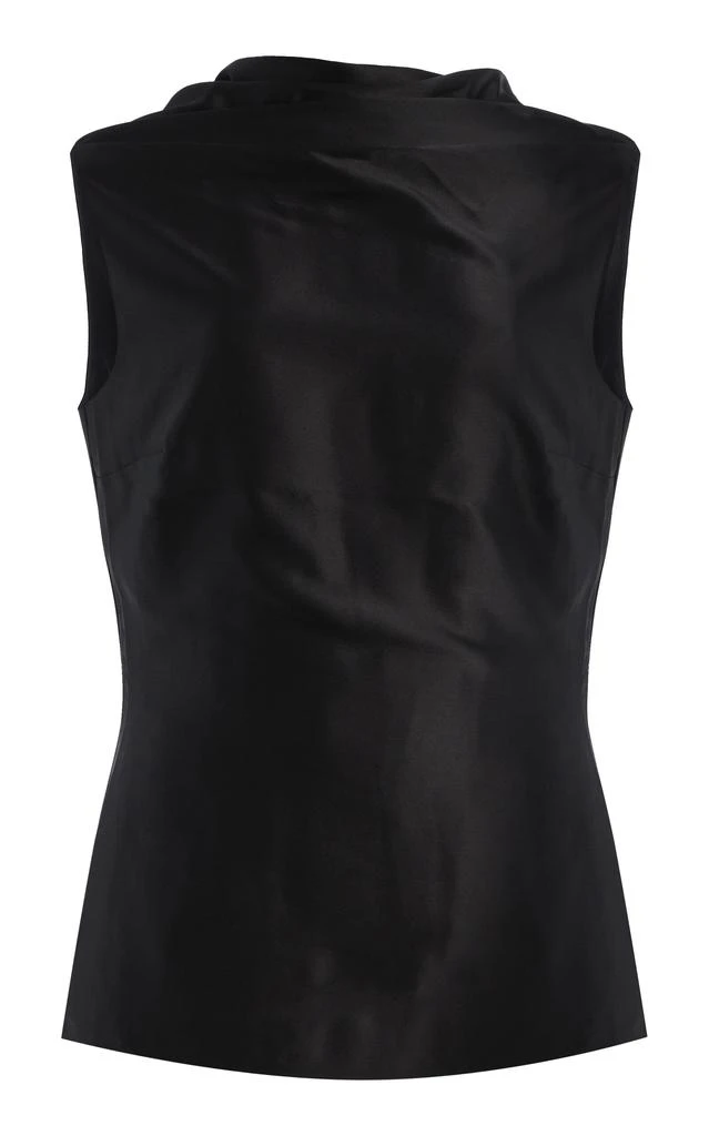 ROKSANDA ROKSANDA - Maris Silk-Satin Top - Black - UK 10 - Moda Operandi 1