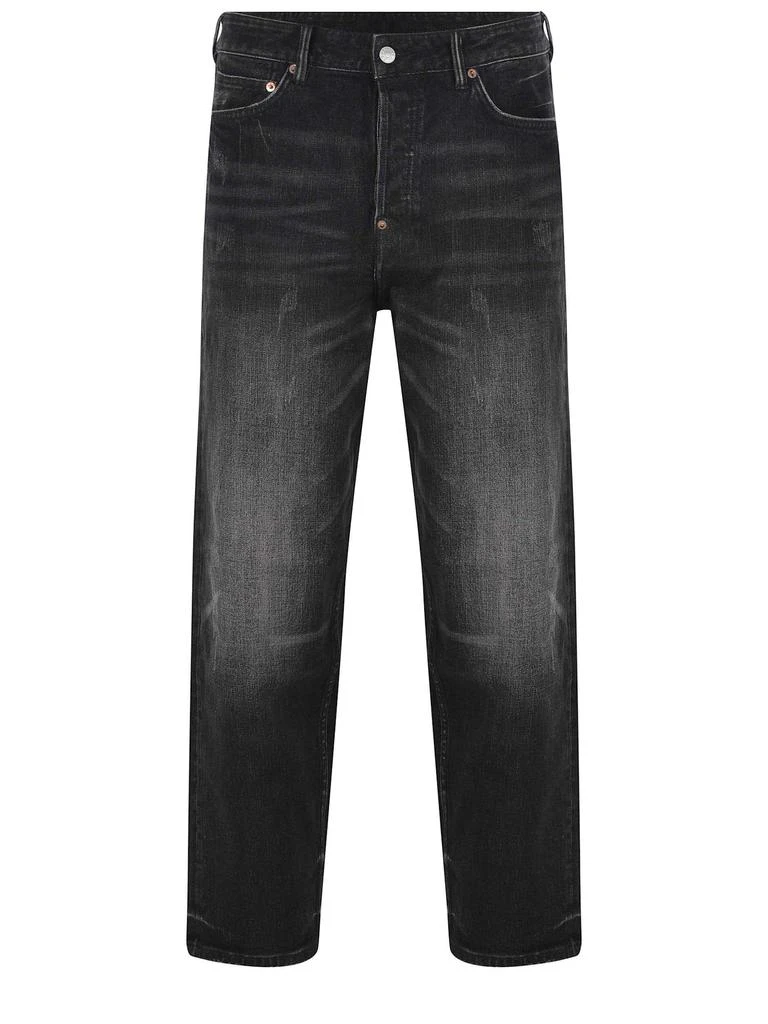 Evisu Jeans  Black In Dark Denim Cotton Blend. 1