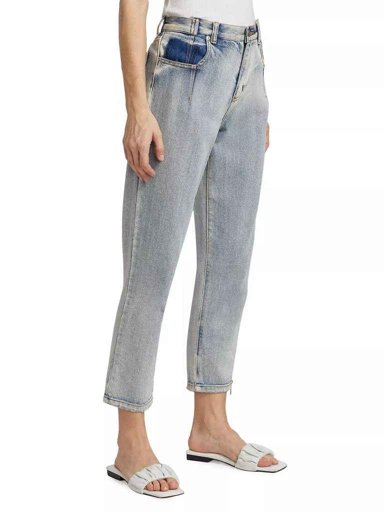 3.1 Phillip Lim High-Rise Zip Detail Straight-Leg Jeans 4