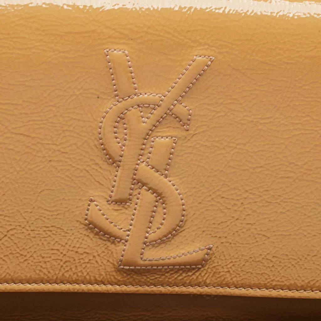 Yves Saint Laurent Saint Laurent Beige Patent Leather Belle De Jour Clutch 5