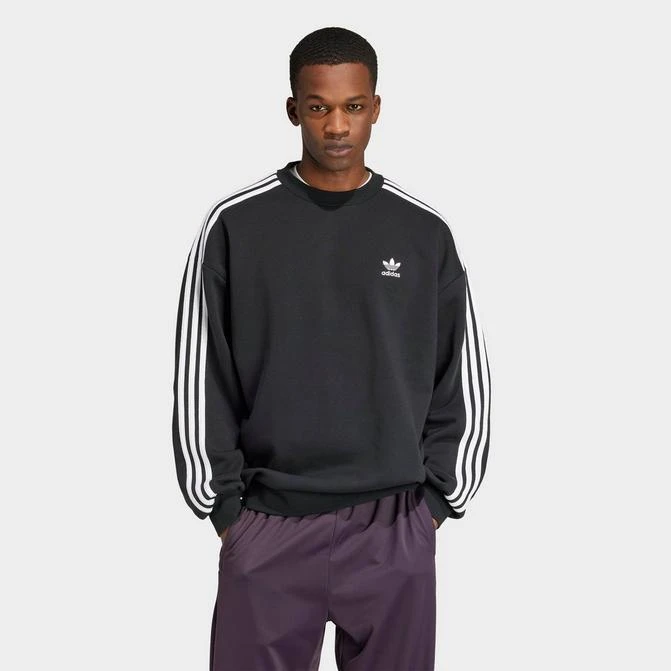 Adidas Men's adidas Originals adicolor 3-Stripes Oversized Crewneck Sweatshirt 1