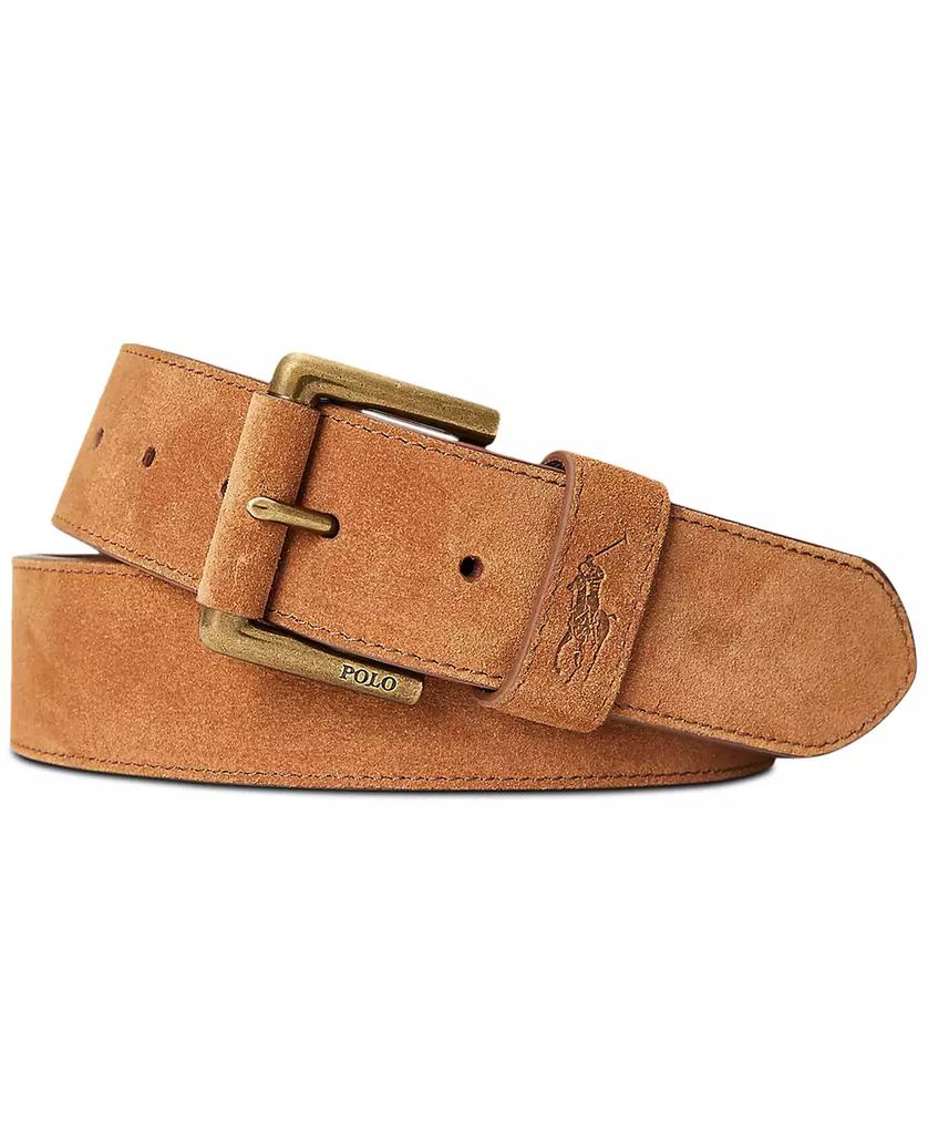 Ralph Lauren Men's Roller-Buckle Suede Belt