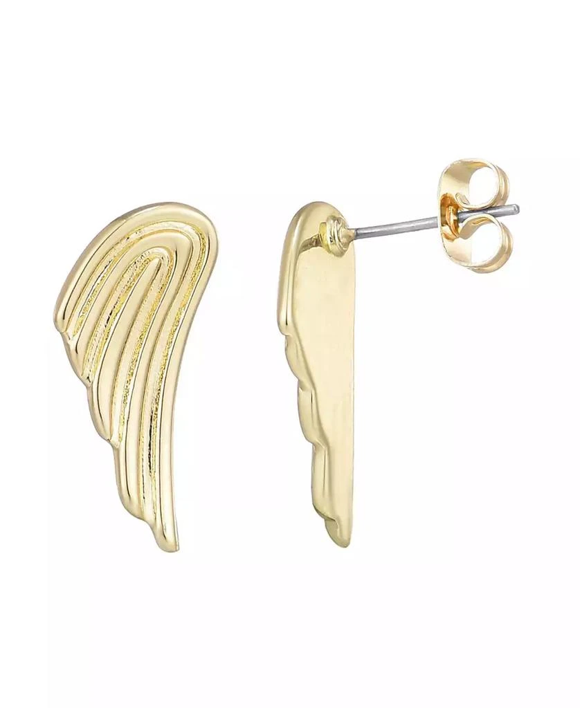 ADORNIA Gold Winged Statement Earrings