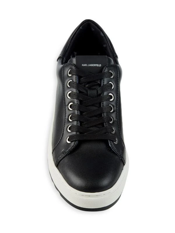 Karl Lagerfeld Paris Sawtooth Leather Sneakers 6