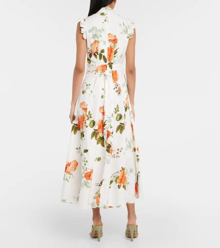 Erdem Floral cotton poplin midi dress 3