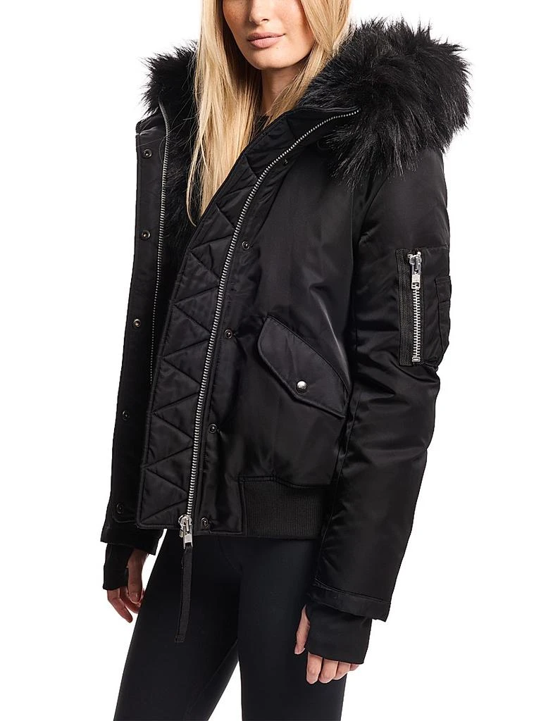 SAM. Sloane Faux-Fur-Trimmed Down Coat 5