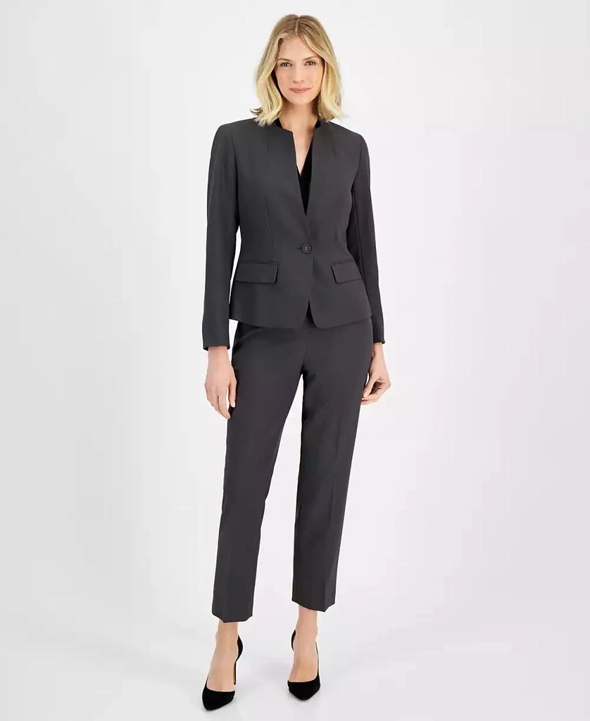 Le Suit Single-Button Blazer and Slim-Fit Pantsuit, Regular and Petite Sizes 1