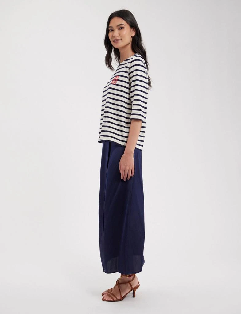 INES DE LA FRESSANGE PARIS Marianna white/navy striped top 3