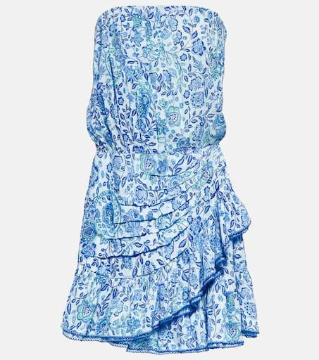 Poupette St Barth Ambra floral bandeau minidress 1
