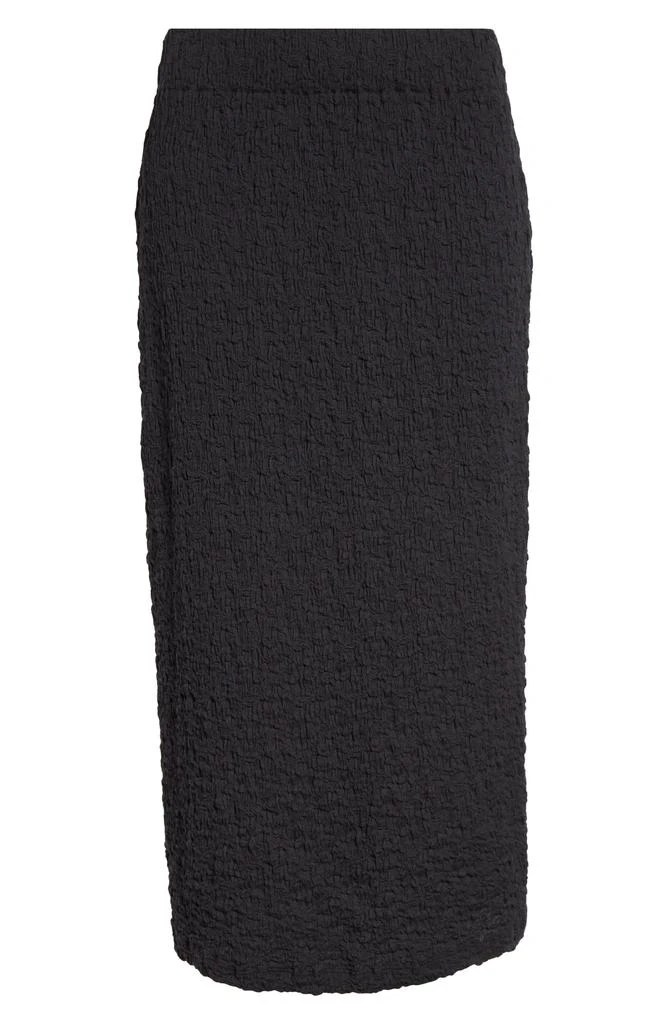 Vince Smocked Cotton Blend Midi Skirt 6