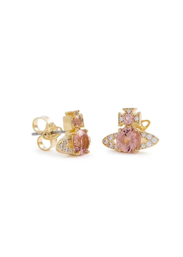 Vivienne Westwood Ismene crystal-embellished orb stud earrings 3