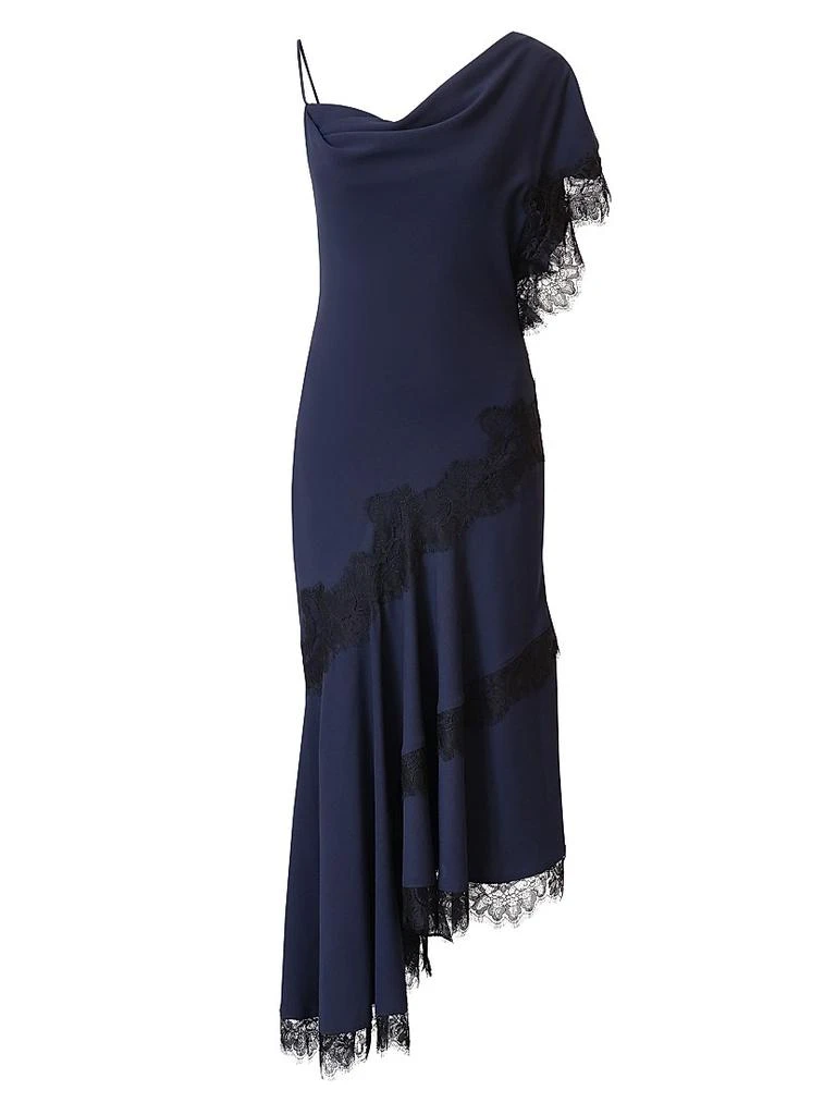 BCBG Calla Asymmetric Slip Midi-Dress