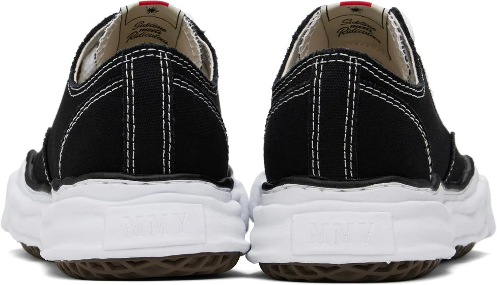 Maison MIHARA YASUHIRO Black Peterson OG Sole Canvas Low-Top Sneakers 2
