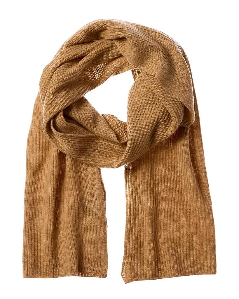 Hannah Rose Ribbed Cashmere Scarf 1
