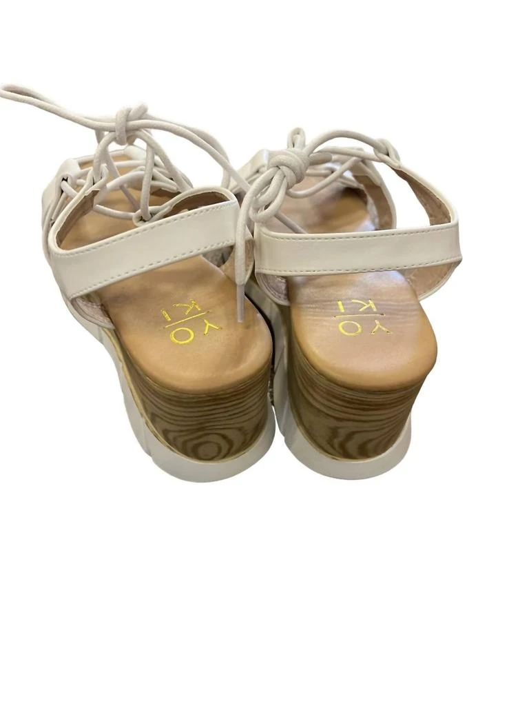 Yoki Yoki - Women's Lace up Sandal 3