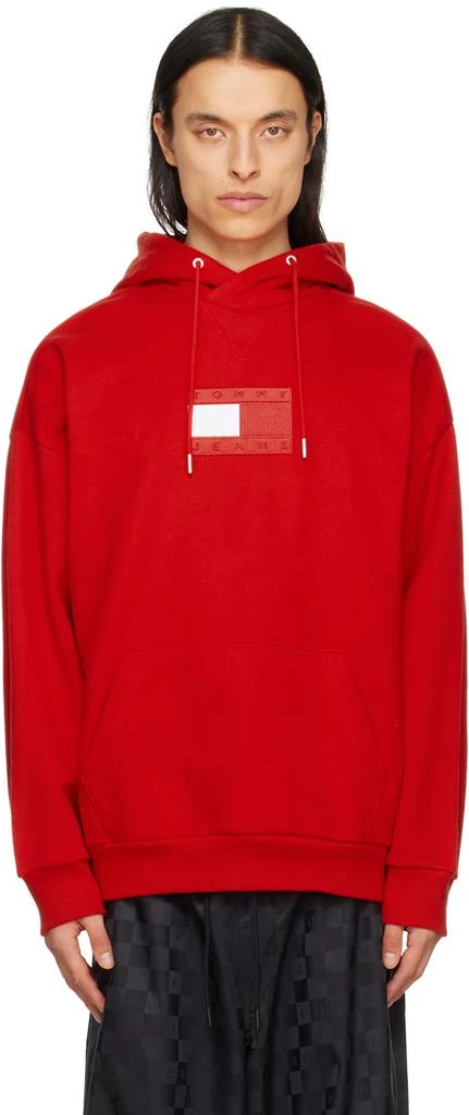 Tommy Jeans Red Flag Hoodie 1