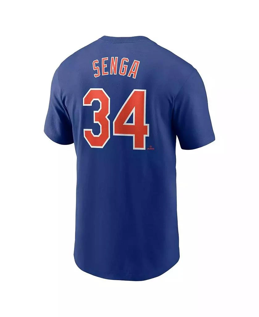 NIKE Men's Kodai Senga Royal New York Mets Fuse Name Number T-Shirt 2