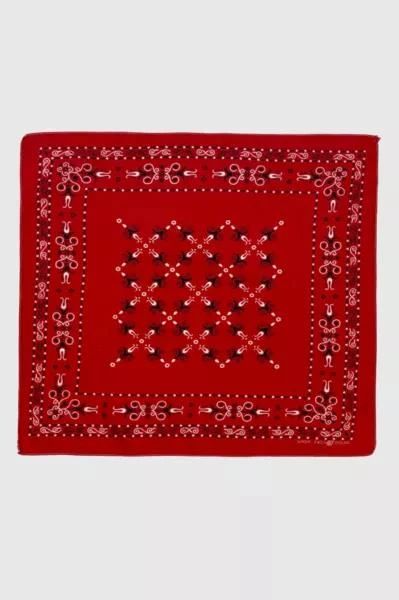 Urban Outfitters Vintage 1940’s Tiger Red Paisley Colorfast Bandana 1