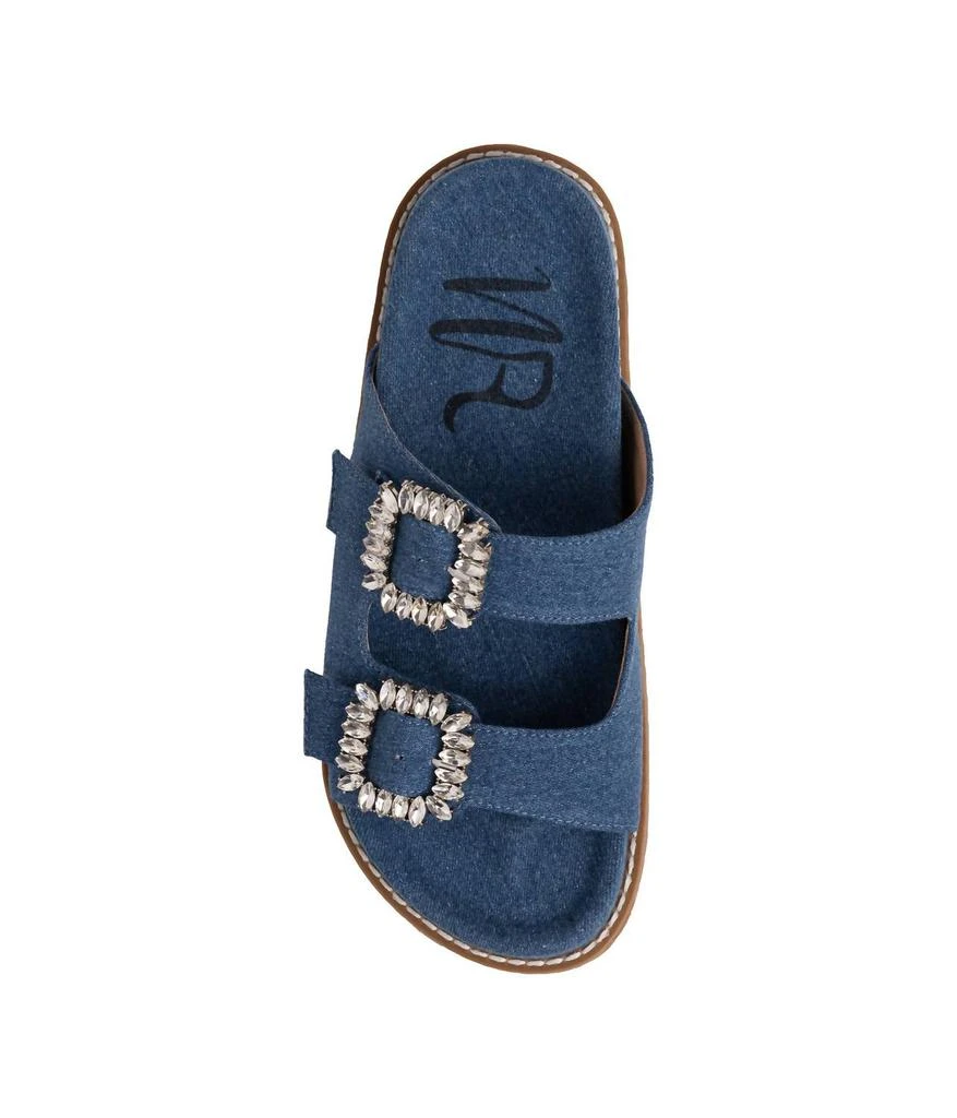 Not Rated Women's Stellar Rhinestone Buckle Slides 2