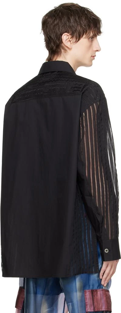 Feng Chen Wang Black Paneled Shirt 3