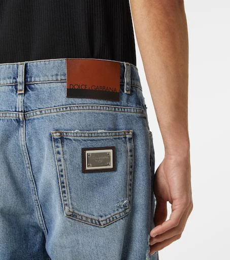 Dolce 
Gabbana Distressed wide-leg jeans 5
