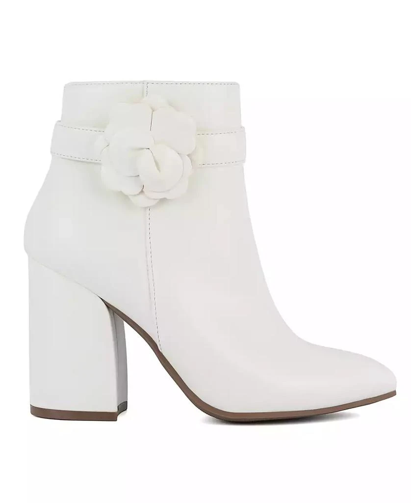 Sugar Women's Evvie Bloom Block Heel Dress Booties 2