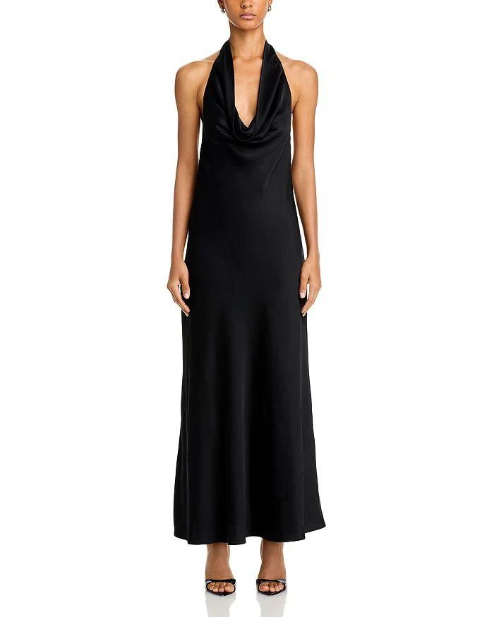 French Connection Ennis Satin Halter Dress 7
