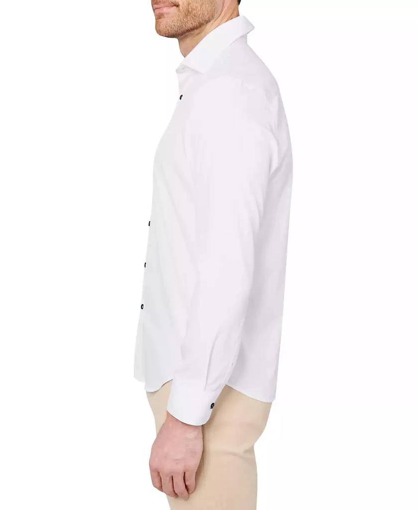 Society of Threads Men's Regular Fit Non-Iron Performance Stretch Solid Button-Down Shirt 3