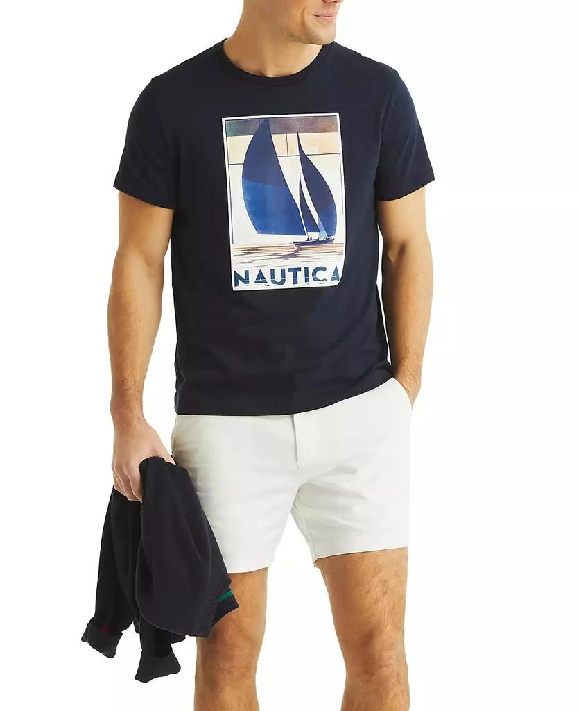 Nautica Men's Short Sleeve Crewneck Sailboat Graphic T-Shirt 4
