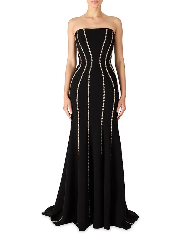 Jenny Packham Dash Embellished Strapless Gown 2