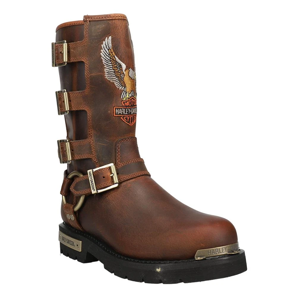 Harley Davidson Corley Embroidered Zippered Motorcycle Boots 2