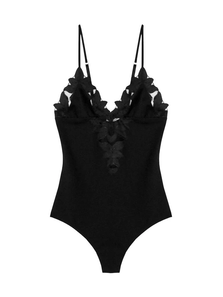 Fleur du Mal Lily V-Neck Bodysuit 1
