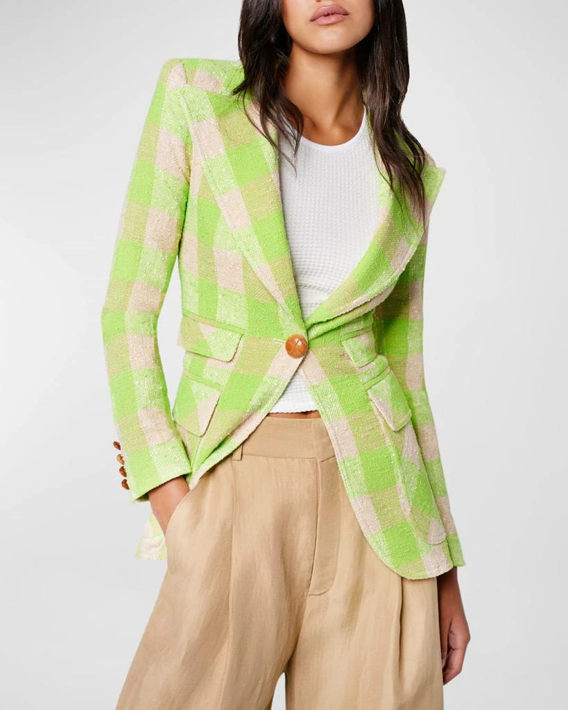 Smythe Birkin Check Cutaway Blazer 1