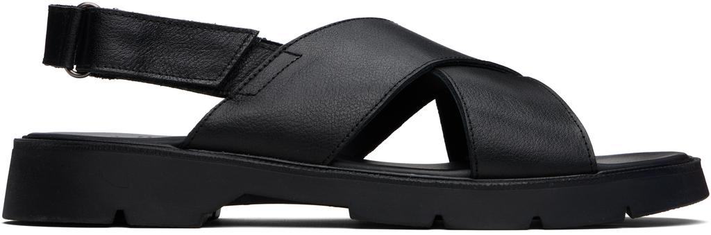 KLEMAN Black Ilot Oak Sandals