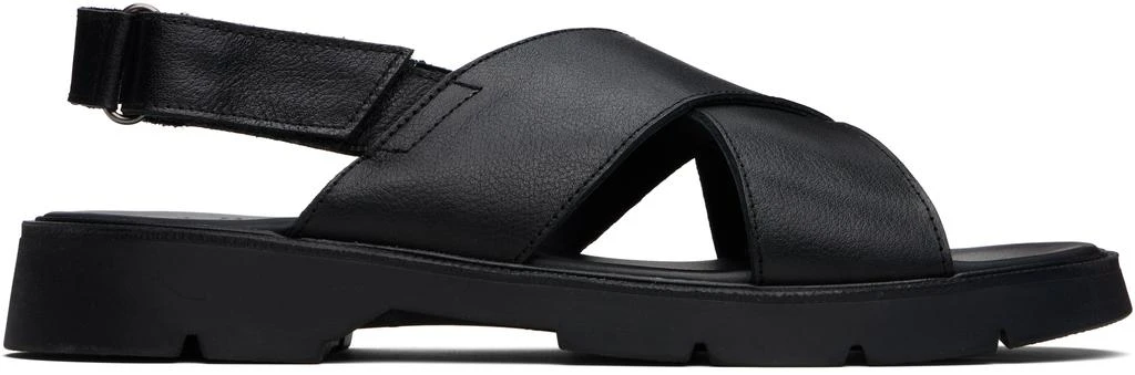 KLEMAN Black Ilot Oak Sandals 1