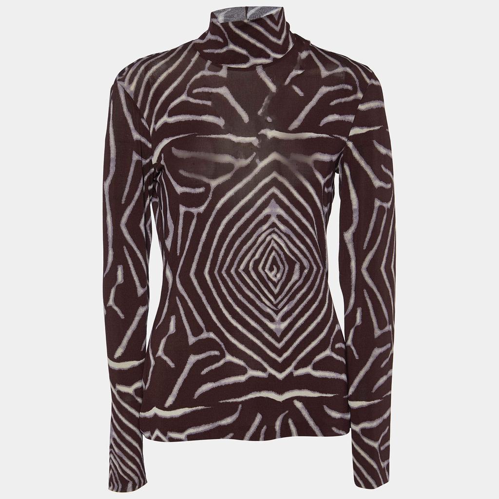 【SATIIIZ】Lofei Printed Long Sleeve Fendi - Printed long-sleeve top Multicolor - The Corner